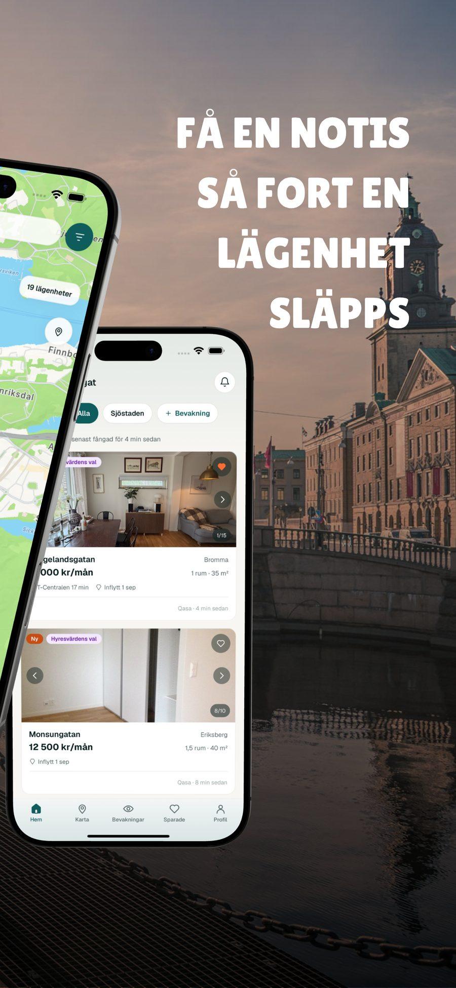 Bostadsögat i App Store: flödet med nya lägenheter