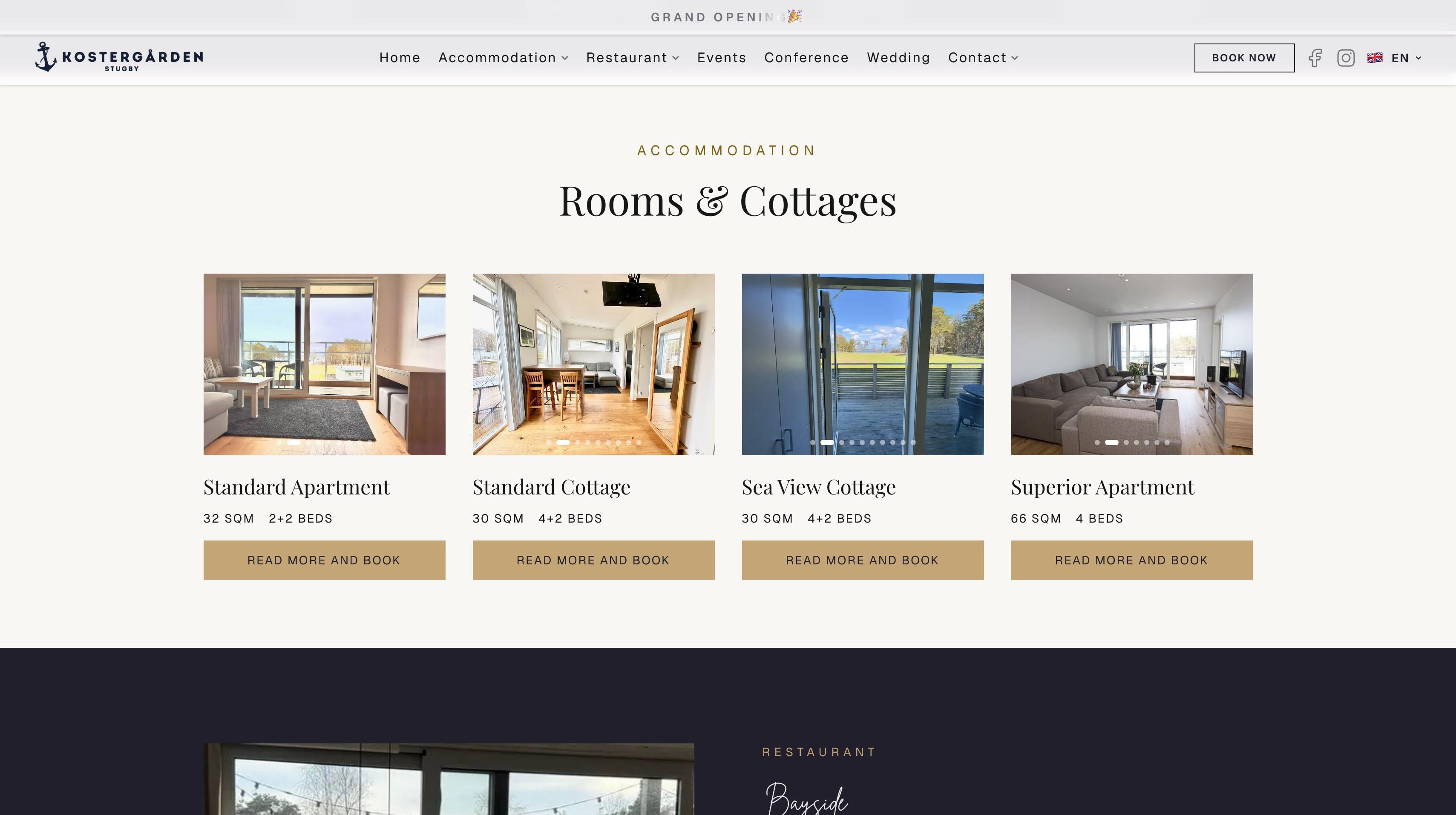 Kostergården rooms and booking